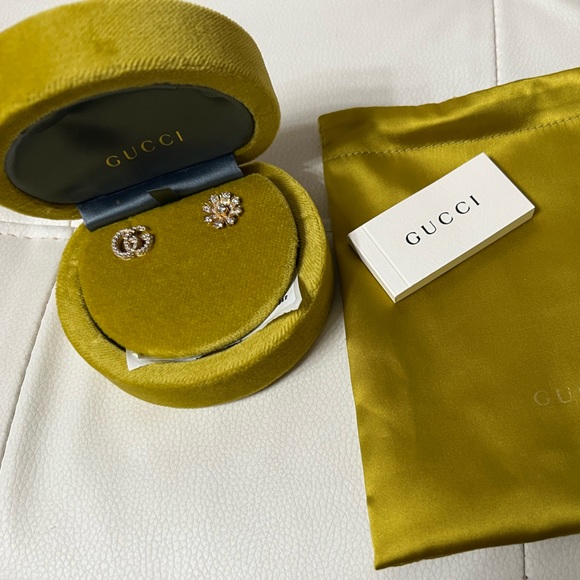 Gucci Flora 18k earrings with diamonds - Picture 8 of 12